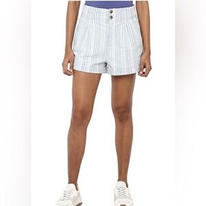 American Eagle womens striped high rise shorts size 6